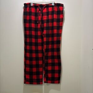 Men Red and Black Pajamas Size 2X-Large